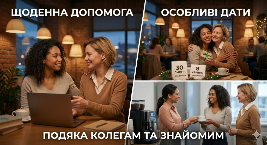 Когда благодарить друзей