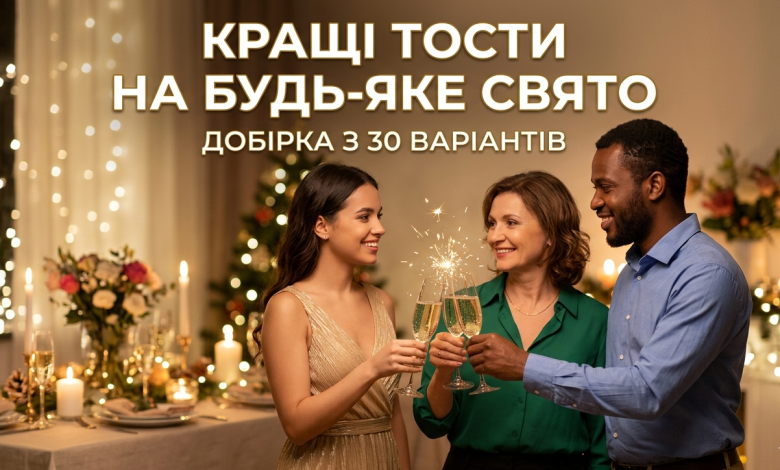 Кращі тости на будь-яке свято