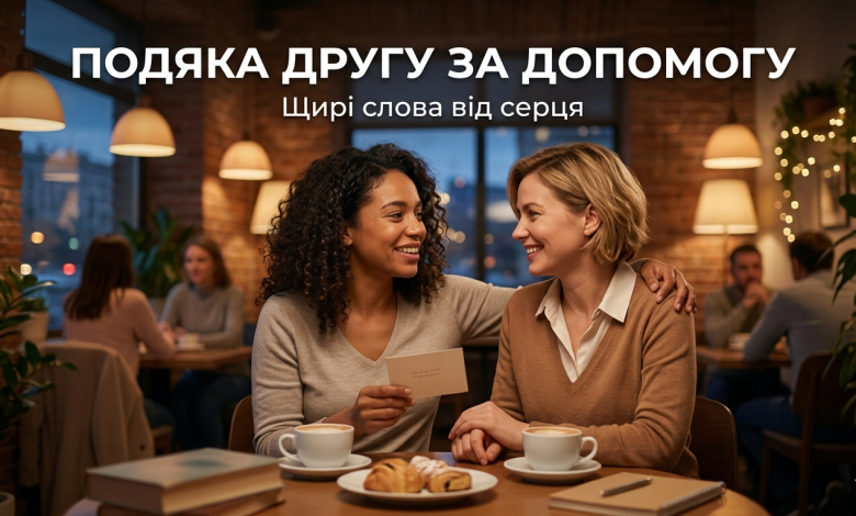 Подяка другу за допомогу