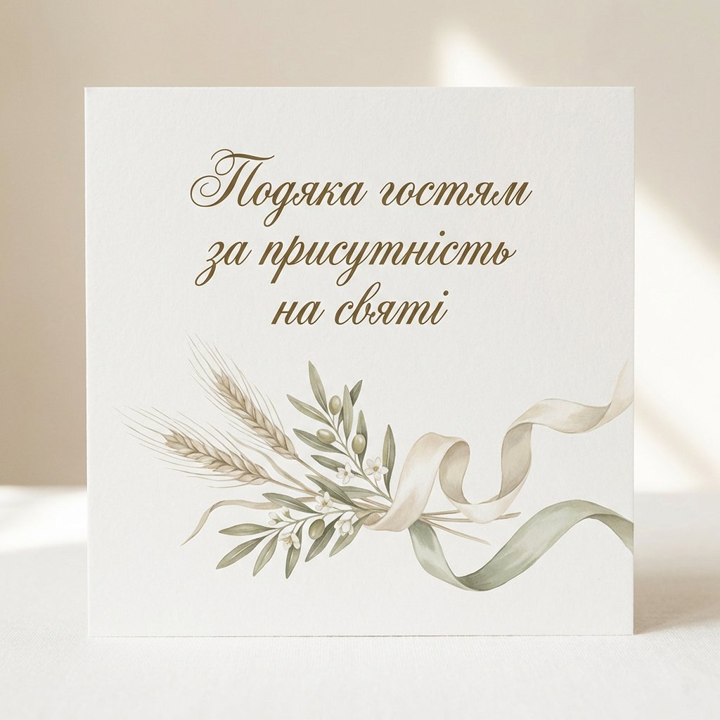 Подяка гостям за присутність на святі: ідеї тексту