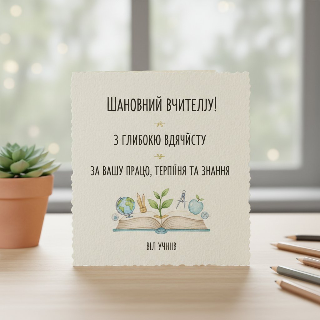 Благодарность учителю за работу - искренние слова от учеников