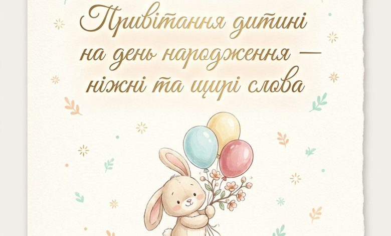 Поздравления ребенку на день рождения - нежные и искренние слова