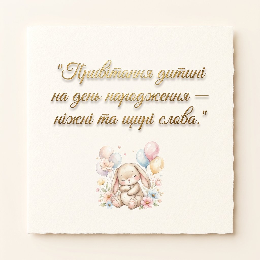 Поздравления ребенку на день рождения - нежные и искренние слова
