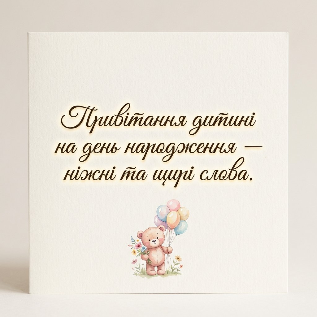 Поздравления ребенку на день рождения - нежные и искренние слова