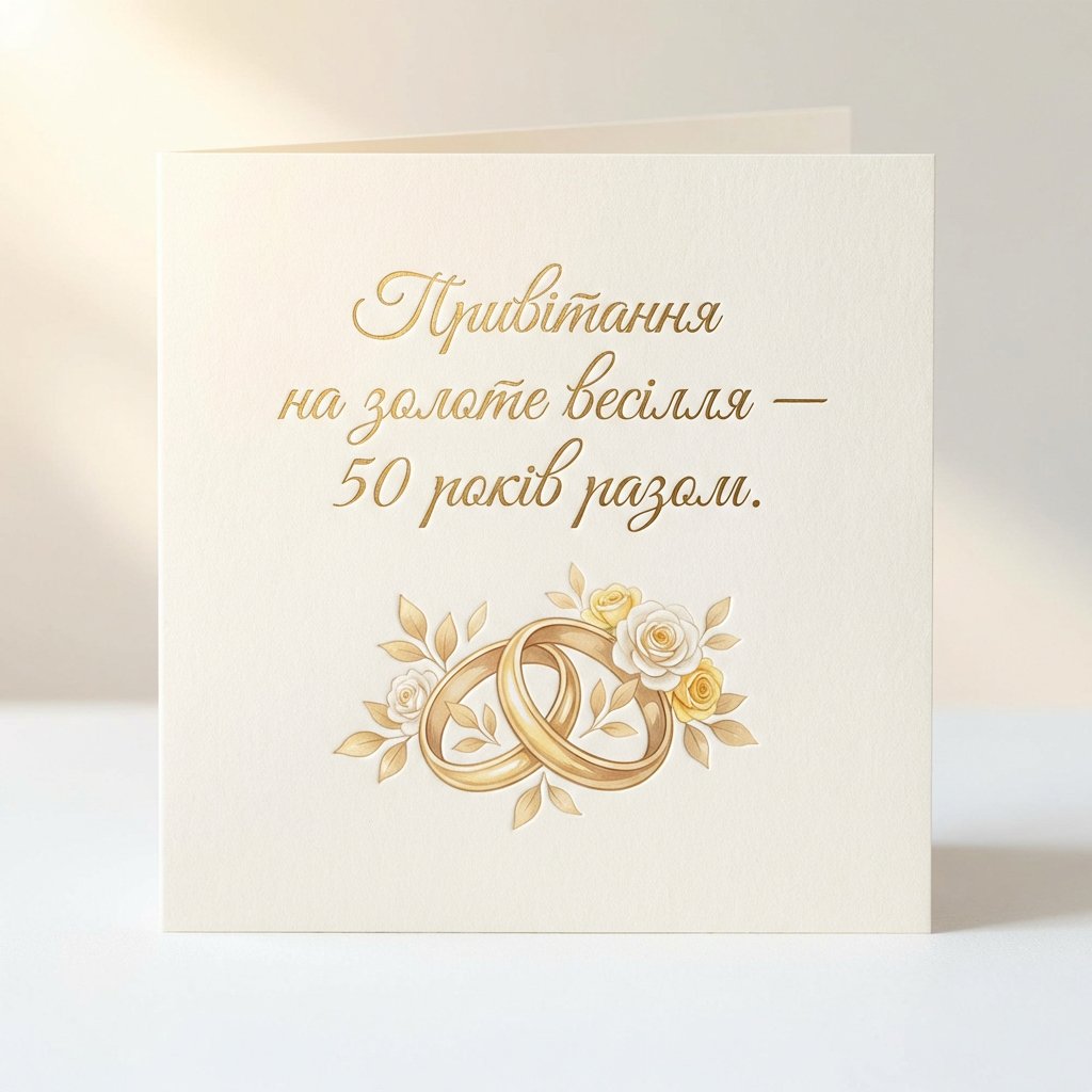 Поздравления на золотую свадьбу - 50 лет вместе