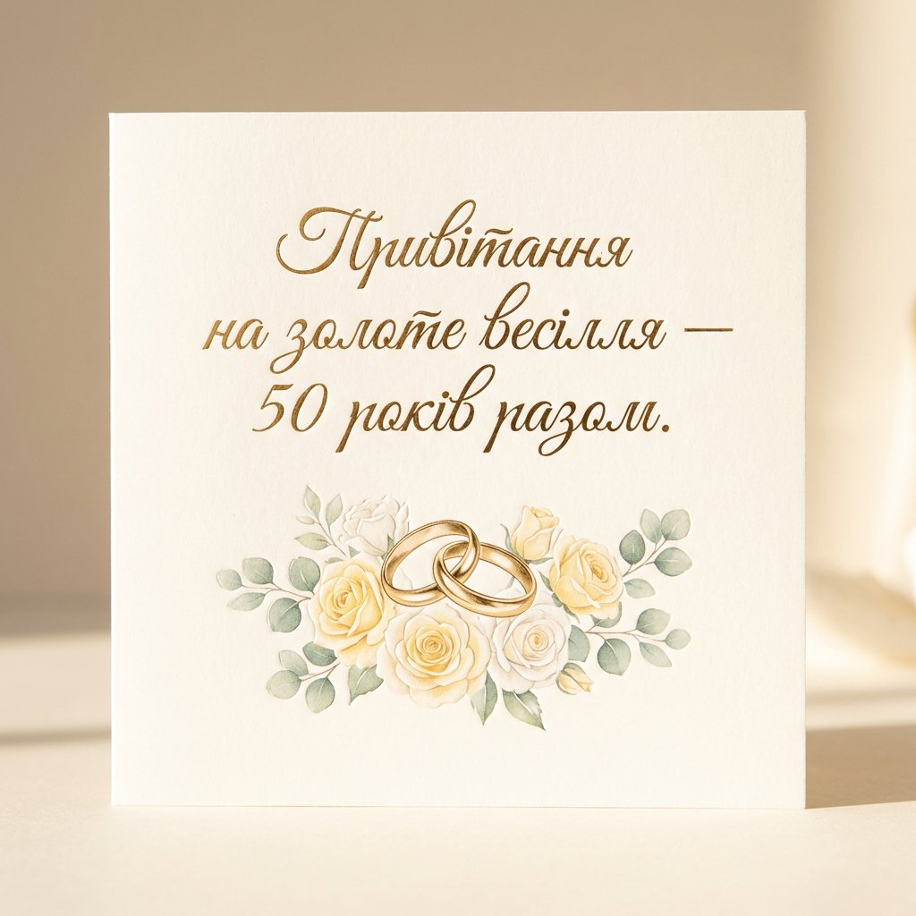 Поздравления на золотую свадьбу - 50 лет вместе