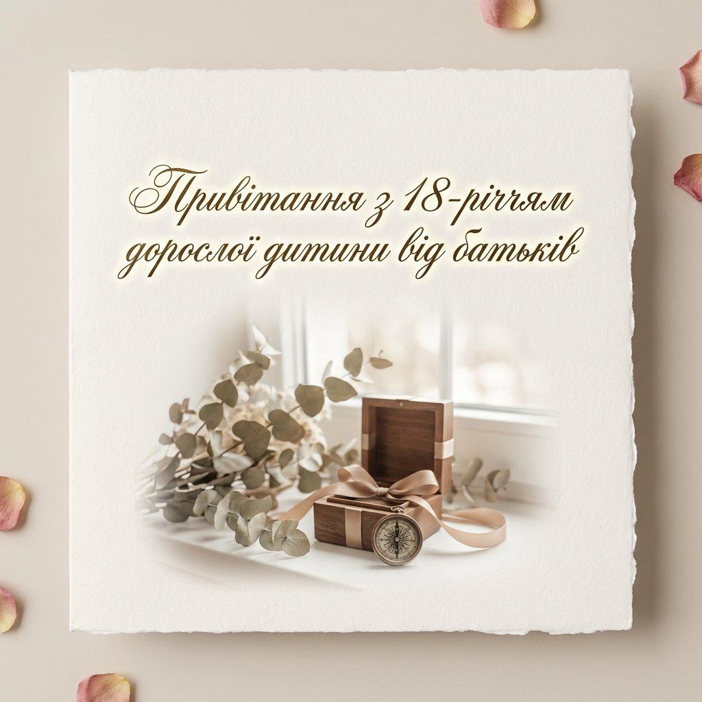 Поздравления с 18-летием взрослого ребенка от родителей с 18-летием
