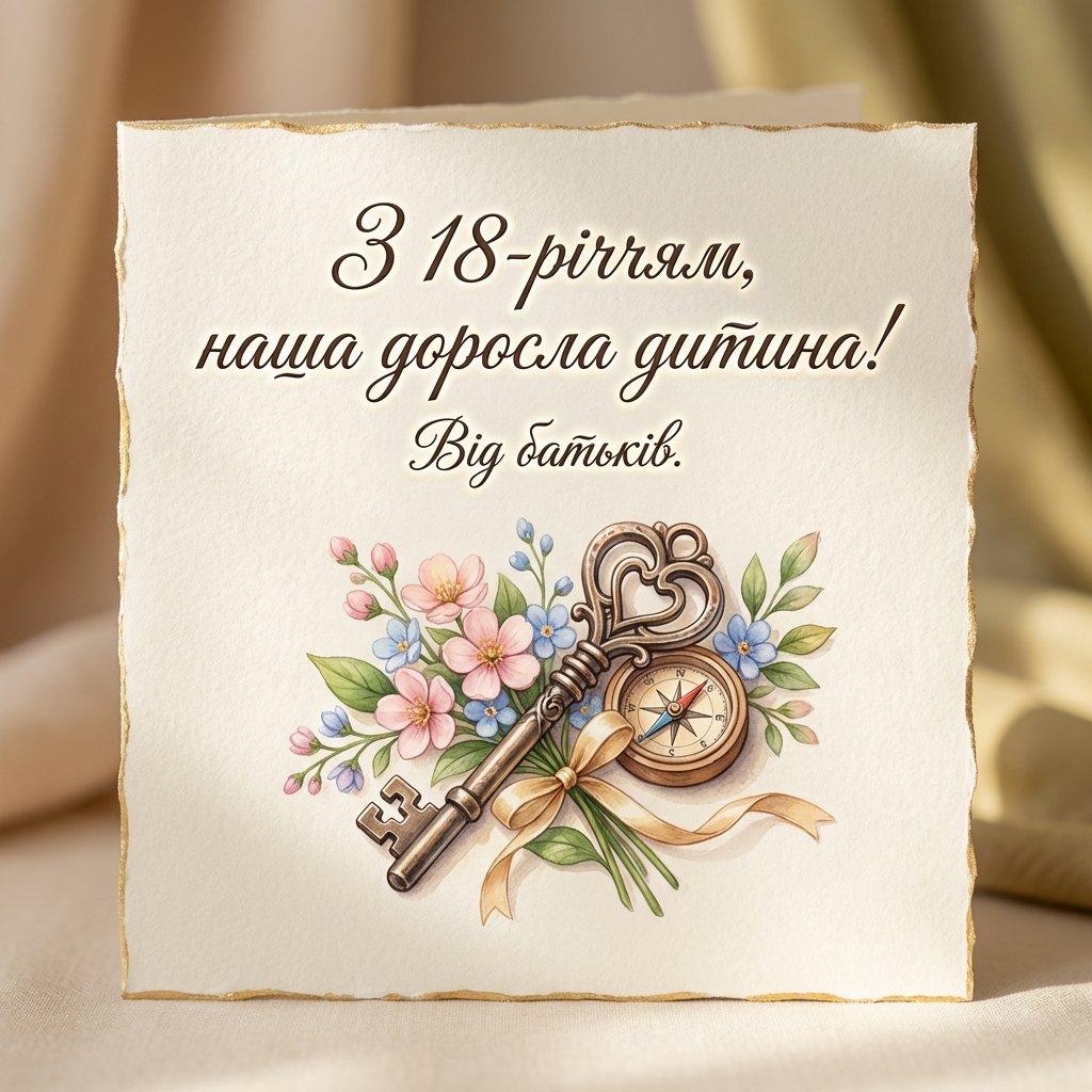 Поздравления с 18-летием взрослого ребенка от родителей с 18-летием
