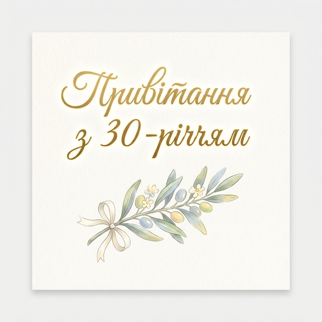 Поздравление с 30-летием: что написать на открытке
