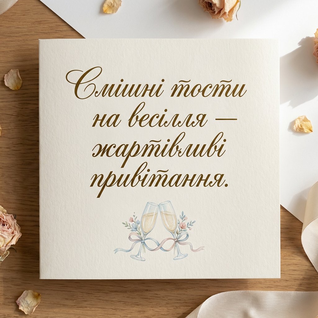 Смешные тосты на свадьбу - шуточные поздравления