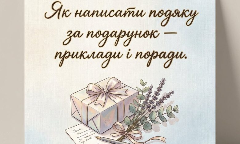 Як написати подяку за подарунок — приклади і поради