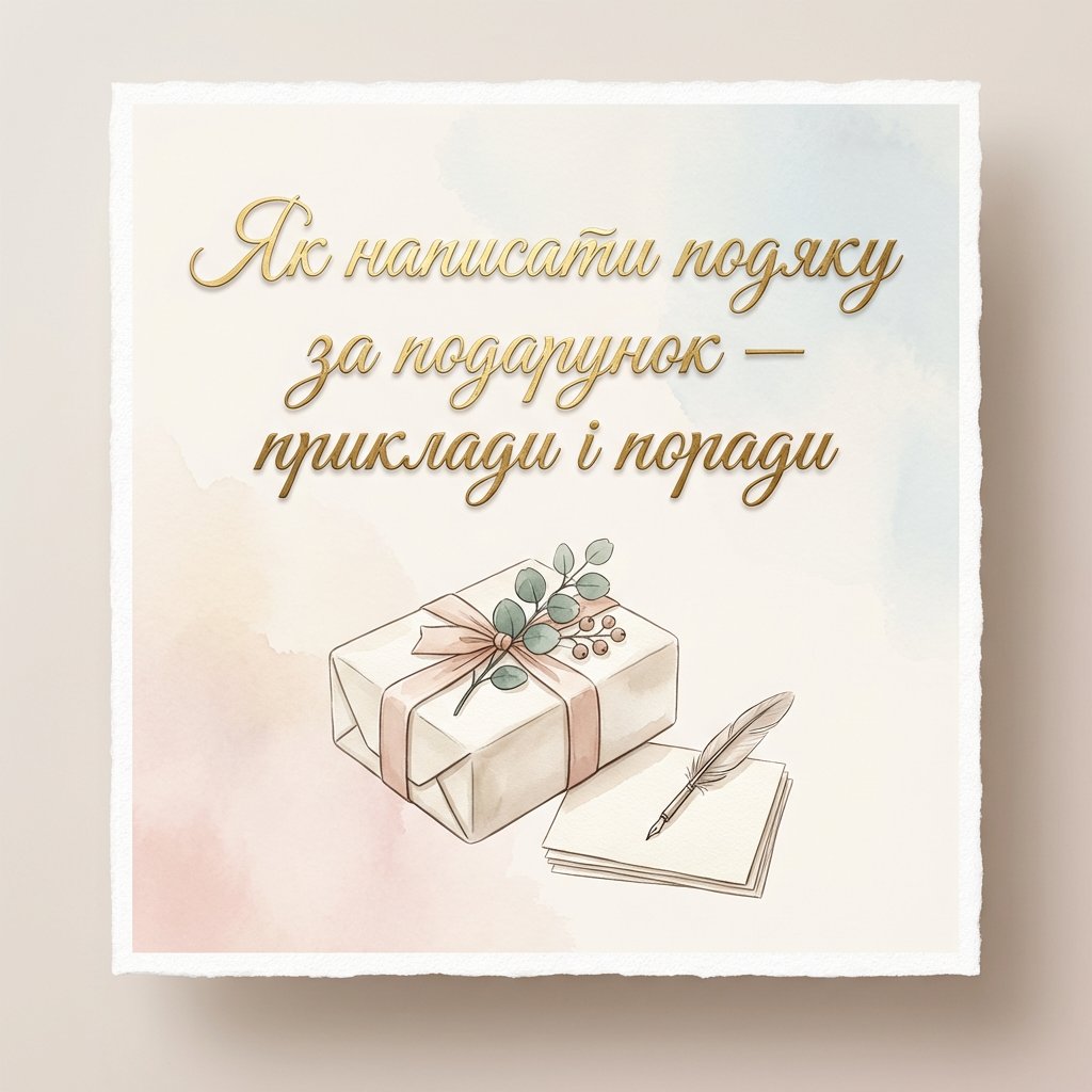 Как написать благодарность за подарок - примеры и советы