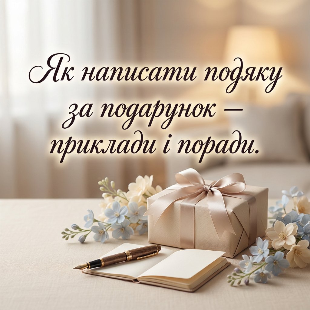 Как написать благодарность за подарок - примеры и советы