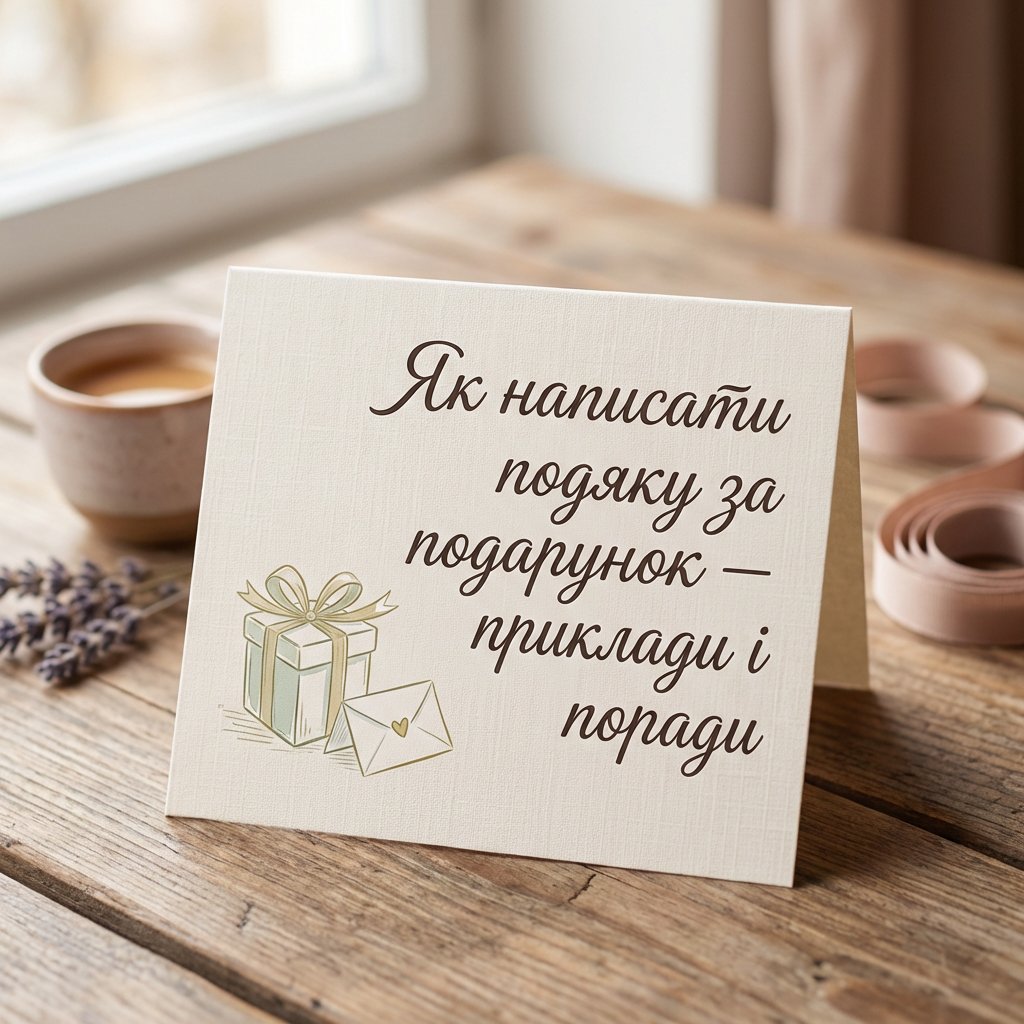 Как написать благодарность за подарок - примеры и советы