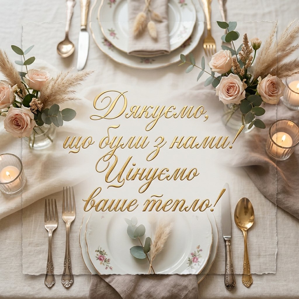 Подяка гостям за присутність на святі: ідеї тексту