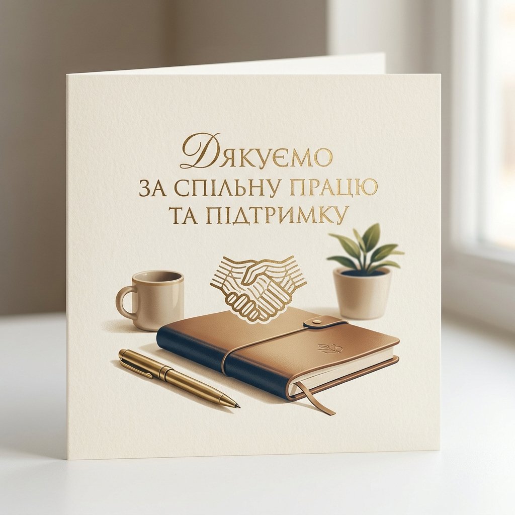 Подяка колегам за спільну роботу та підтримку