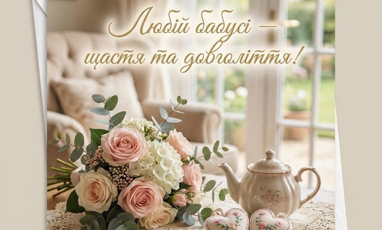 Привітання бабусі з днем народження від онуків