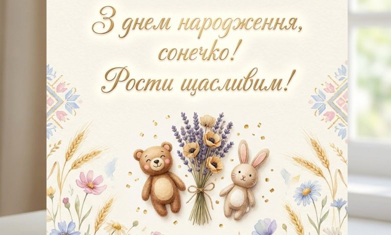 Привітання дитині на день народження — ніжні та щирі слова