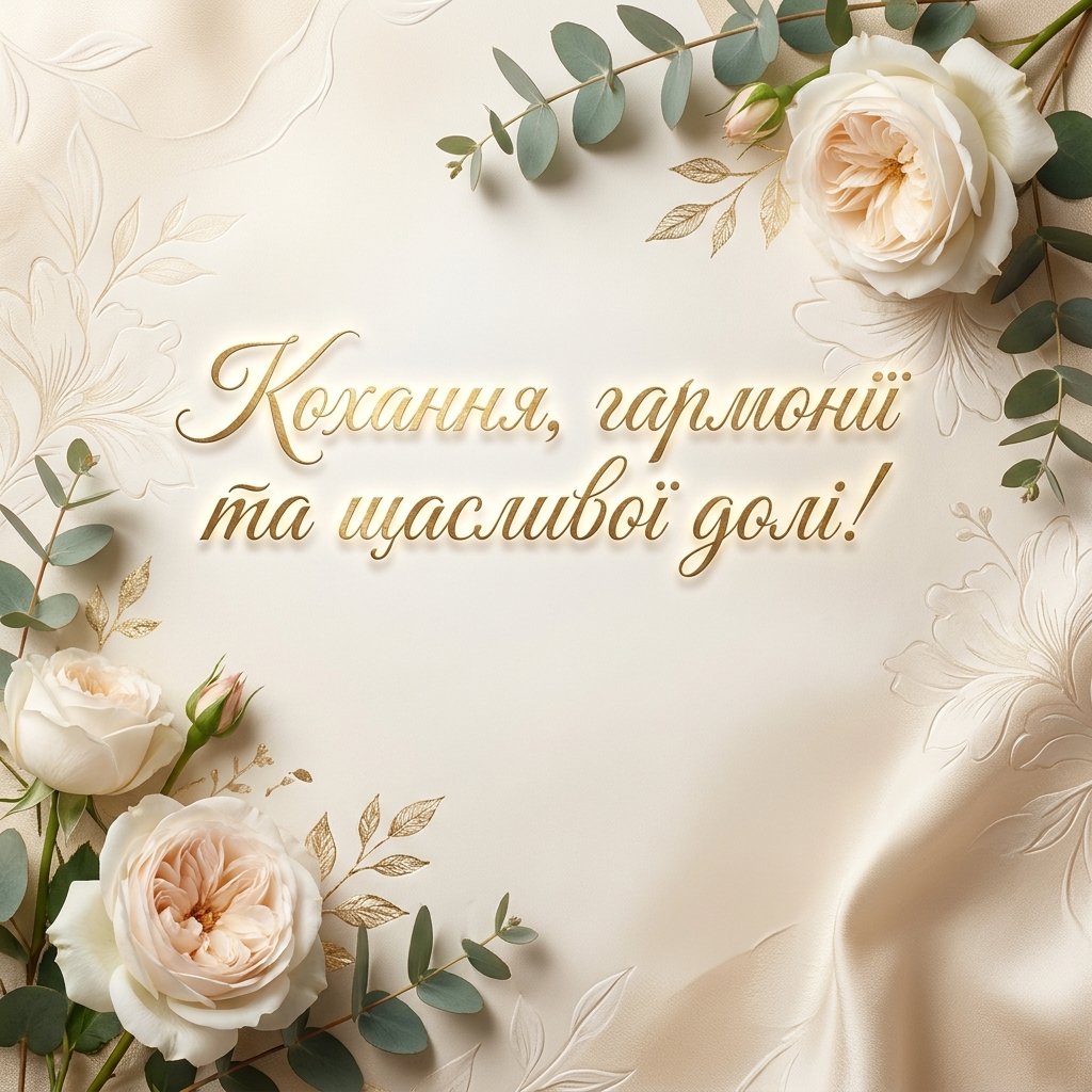 Привітання на весілля своїми словами — щирі та оригінальні