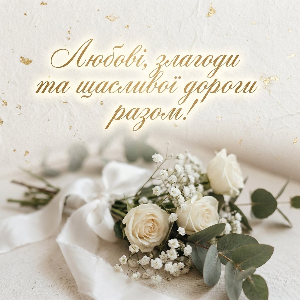 Привітання на весілля своїми словами — щирі та оригінальні