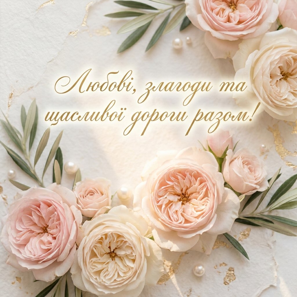 Привітання на весілля своїми словами — щирі та оригінальні