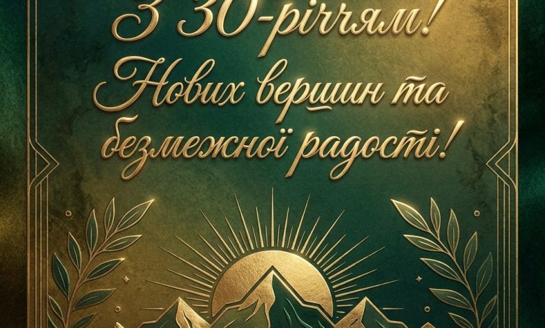 Привітання з 30-річчям: що написати на листівці