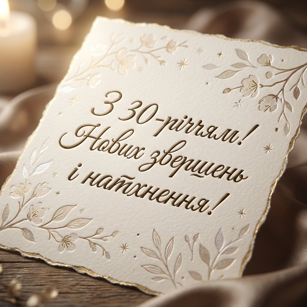 Привітання з 30-річчям: що написати на листівці