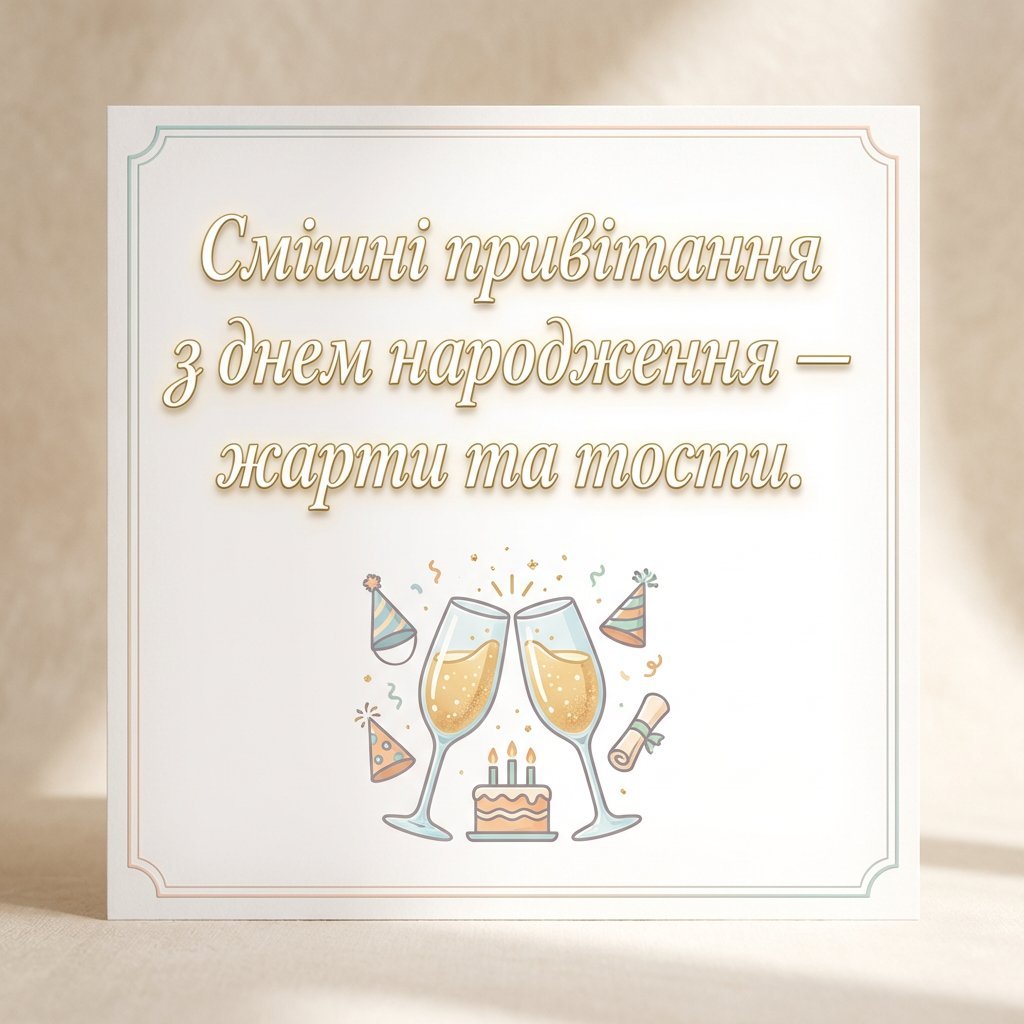 Смішні привітання з днем народження — жарти та тости