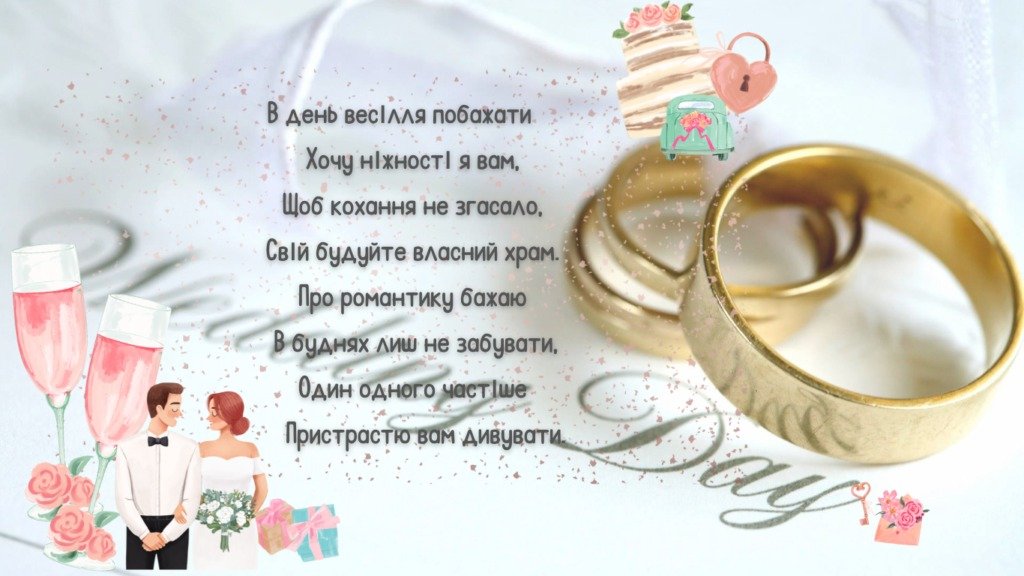 Тост від матері нареченого на весілля