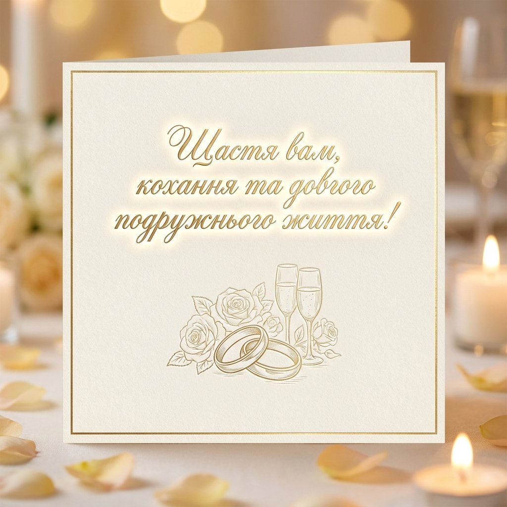 Вірш-привітання на весілля від друзів