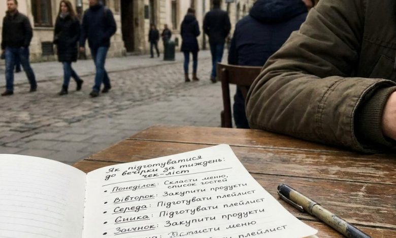 Як підготуватися до вечірки за тиждень: чек-ліст