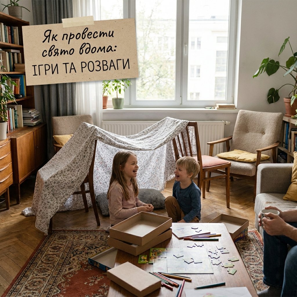 Як провести свято вдома з дітьми: ігри та активності